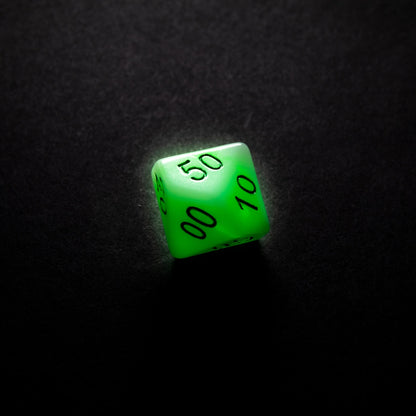 Glow Series - Toxic Stones- Set de 7 Dés JDR