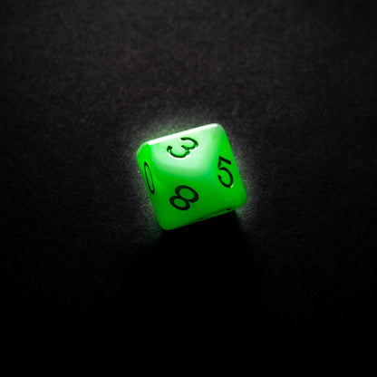 Glow Series - Toxic Stones- Set de 7 Dés JDR