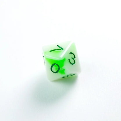 Glow Series - Toxic Stones- Set de 7 Dés JDR