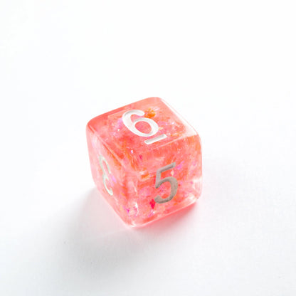 Candy-like Series -Peach- Set de 7 Dés JDR