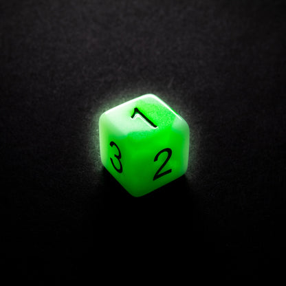 Glow Series - Toxic Stones- Set de 7 Dés JDR