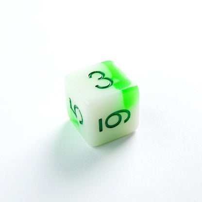 Glow Series - Toxic Stones- Set de 7 Dés JDR