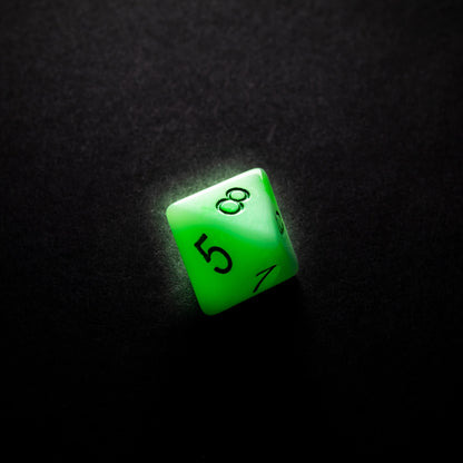 Glow Series - Toxic Stones- Set de 7 Dés JDR