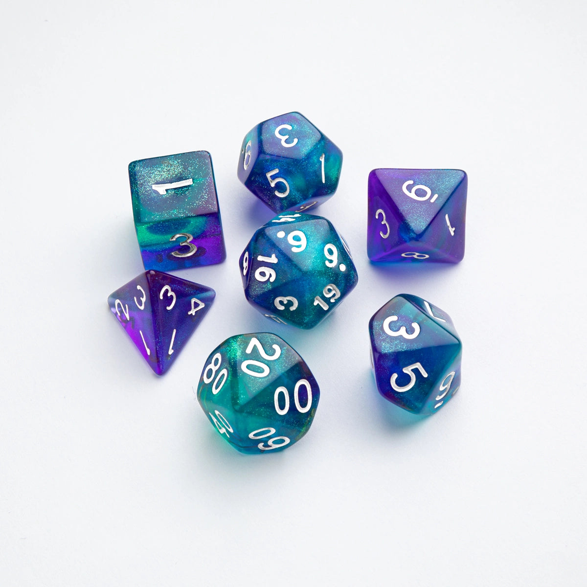 Galaxy Series -Neptune- Set de 7 Dés JDR