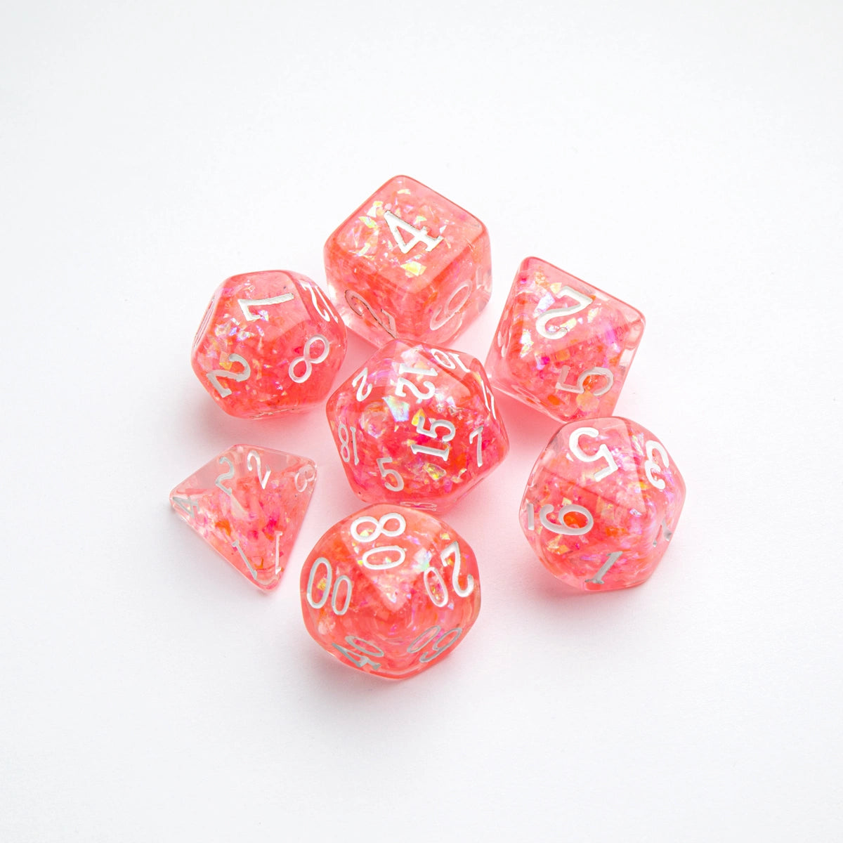 Candy-like Series -Peach- Set de 7 Dés JDR