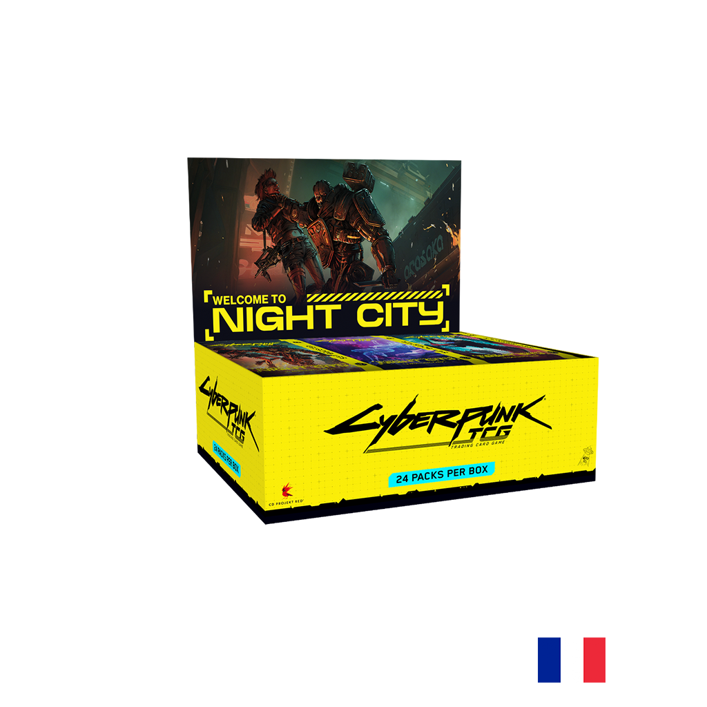 Boîte de 24 Boosters Welcome To Night City - Cyberpunk TCG FR (Précommande sortie le 30.10.26)