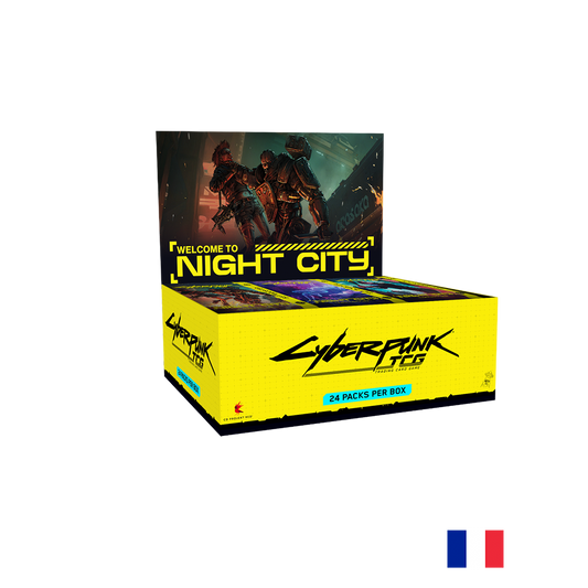 Boîte de 24 Boosters Welcome To Night City - Cyberpunk TCG FR (Précommande sortie le 30.10.26)