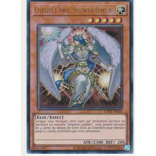 LODT Celestia l'Ange, Seigneur Lumière (V.2 - Ultra Rare)