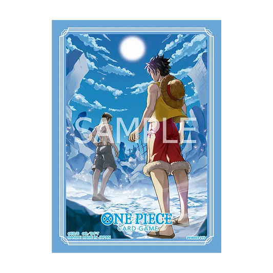 Luffy et Ace - Offical Card Sleeves Standard Vol.15 - One Piece Card Game