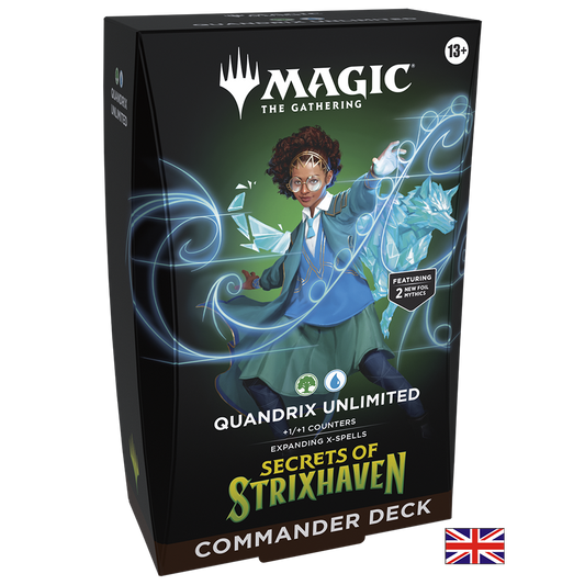 Deck Commander - Quandrix Unlimited - Secrets of Strixhaven - Magic: The Gathering (Anglais) (Précommande sortie le 17.04.26)