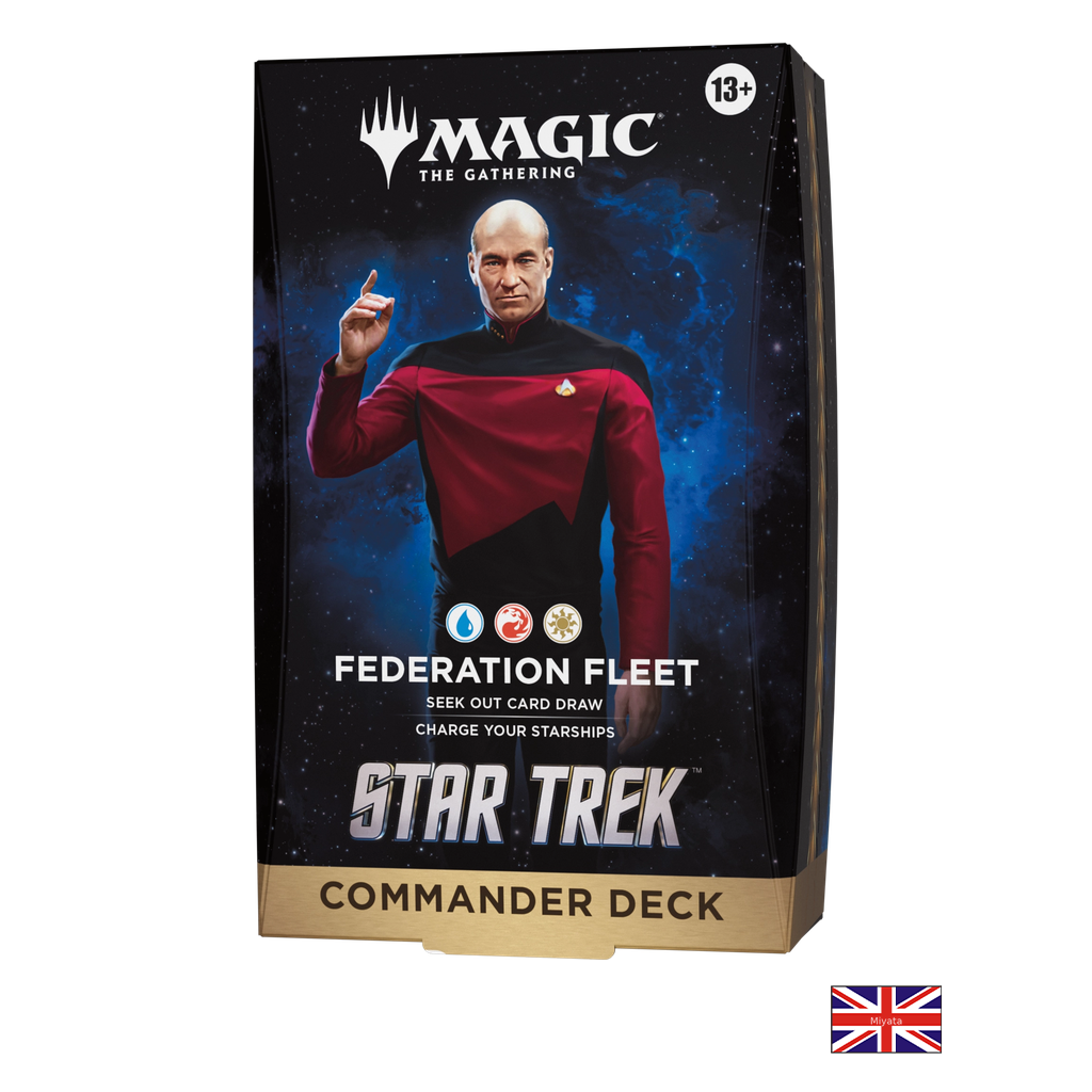 Deck Commander - Federation Fleet - Star Trek - Magic: The Gathering - Anglais — 1 deck individuel — drapeau anglais