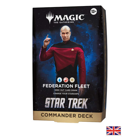 Deck Commander - Federation Fleet - Star Trek - Magic: The Gathering - Anglais — 1 deck individuel — drapeau anglais