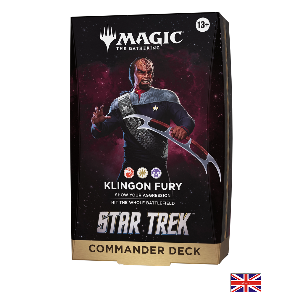 Deck Commander - Klingon Fury - Star Trek - Magic: The Gathering - Anglais — 1 deck individuel — drapeau anglais