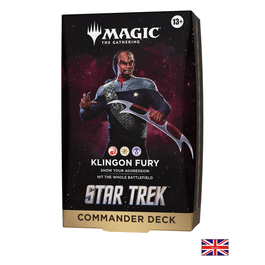 Deck Commander - Klingon Fury - Star Trek - Magic: The Gathering - Anglais — 1 deck individuel — drapeau anglais