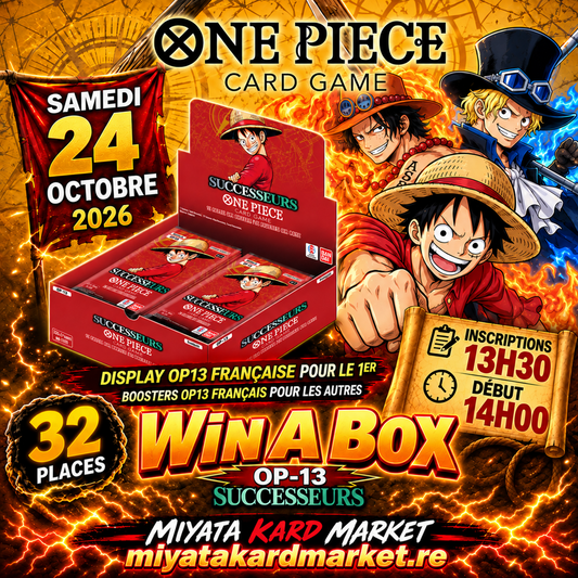 One Piece Card Game - Tournoi Win a Box OP13 Successeurs - Samedi 24 Octobre 13h30