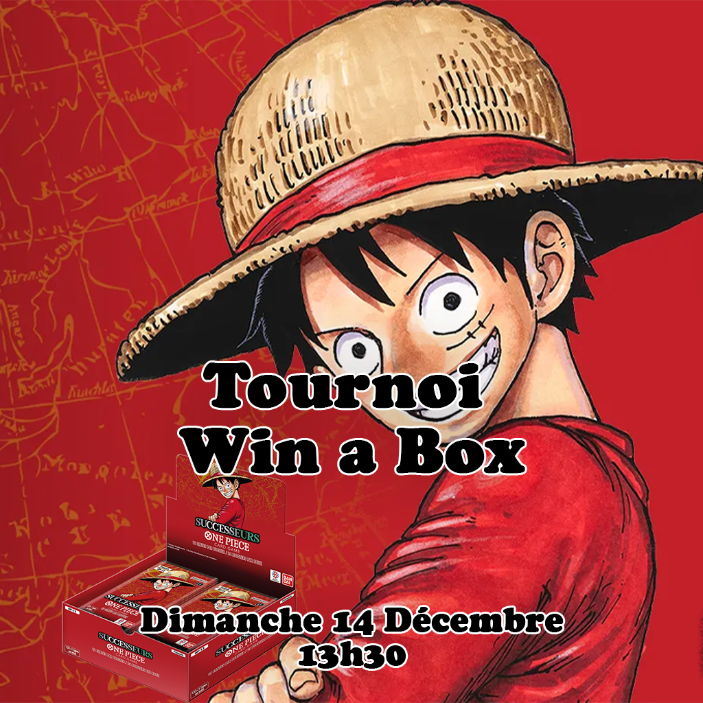 One Piece Card Game - Tournoi Win a Box Saison OP13 Successeurs - 14 Décembre 13h30