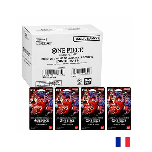 Boite de 24 Boosters SOUS BLISTERS OP16 - One Piece Card Game : L'Heure de la Bataille Décisive FR