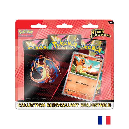 Pokémon - Collection autocollant réajustable - Salamèche - ME02.5 Héros Transcendants (Précommande sortie le 30.01.26) (2e VAGUE Arrivage prévu le 09.02.26)