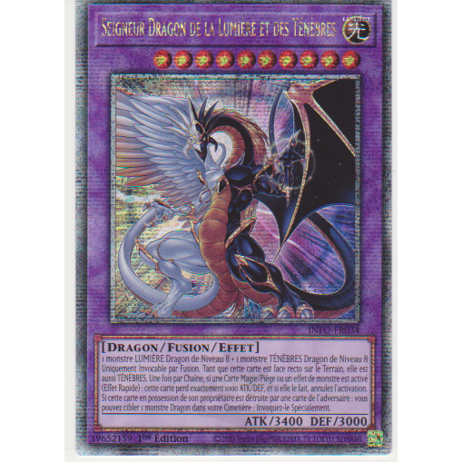 INFO Seigneur Dragon de la Lumière et des Ténèbres (V.2 - Quarter Century Secret Rare)