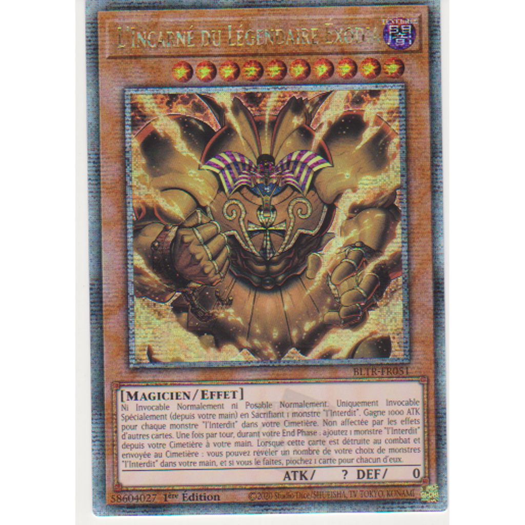 BLTR L'Incarné du Légendaire Éxodia (V.2 - Quarter Century Secret Rare)