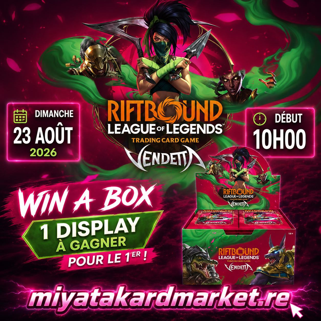 WIN A BOX SUMMONER SKIRMISH VENDETTA - Riftbound League of Legends TCG - 23 Août 10h00
