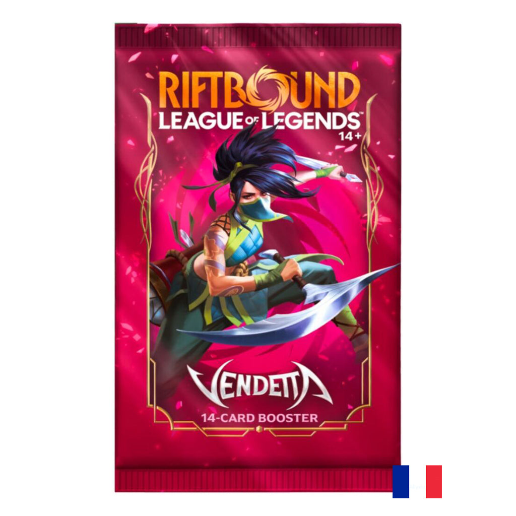 Boite de 24 Boosters - Riftbound League of Legends TCG : Vendetta FR (Précommande sortie le 23.10.26)