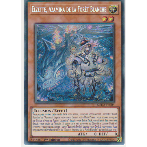 SUDA  Elzette, Azamina de la Forêt Blanche (V.1 - Secret Rare)