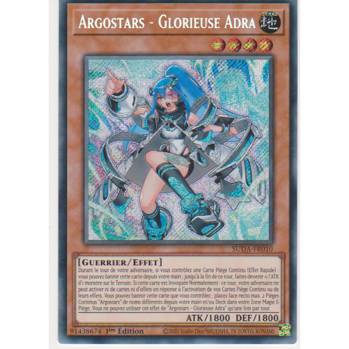 SUDA  Argostars - Glorieuse Adra (V.1 - Secret Rare)