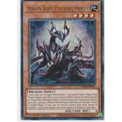 SUDA  Dragon Béryl Éthérique Primite (V.1 - Ultra Rare)