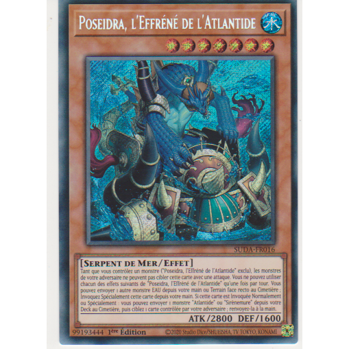 SUDA  Poseidra, l'Effréné de l'Atlantide (V.1 - Secret Rare)