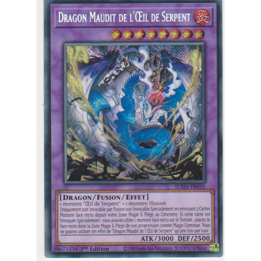 SUDA  Dragon Maudit de l'Œil de Serpent (V.1 - Secret Rare)