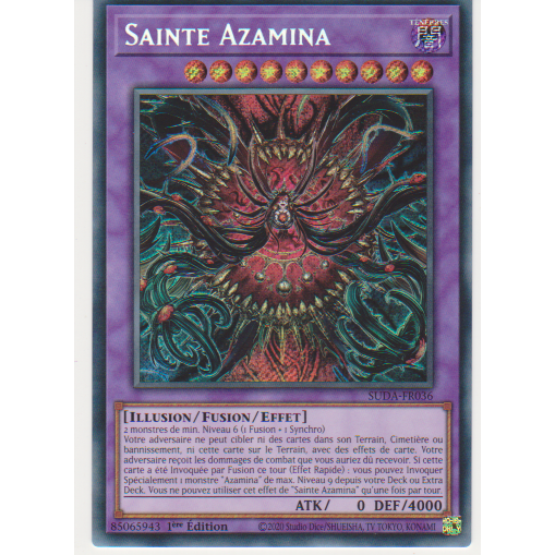 SUDA  Sainte Azamina (V.1 - Secret Rare)