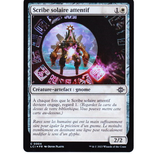 LCI Scribe solaire attentif *FOIL*