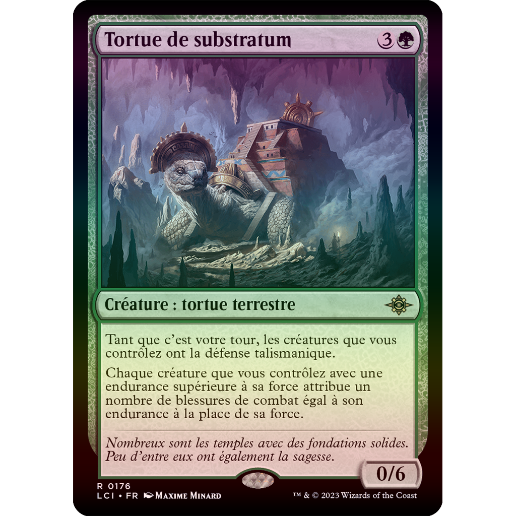 LCI  Tortue de substratum *FOIL*