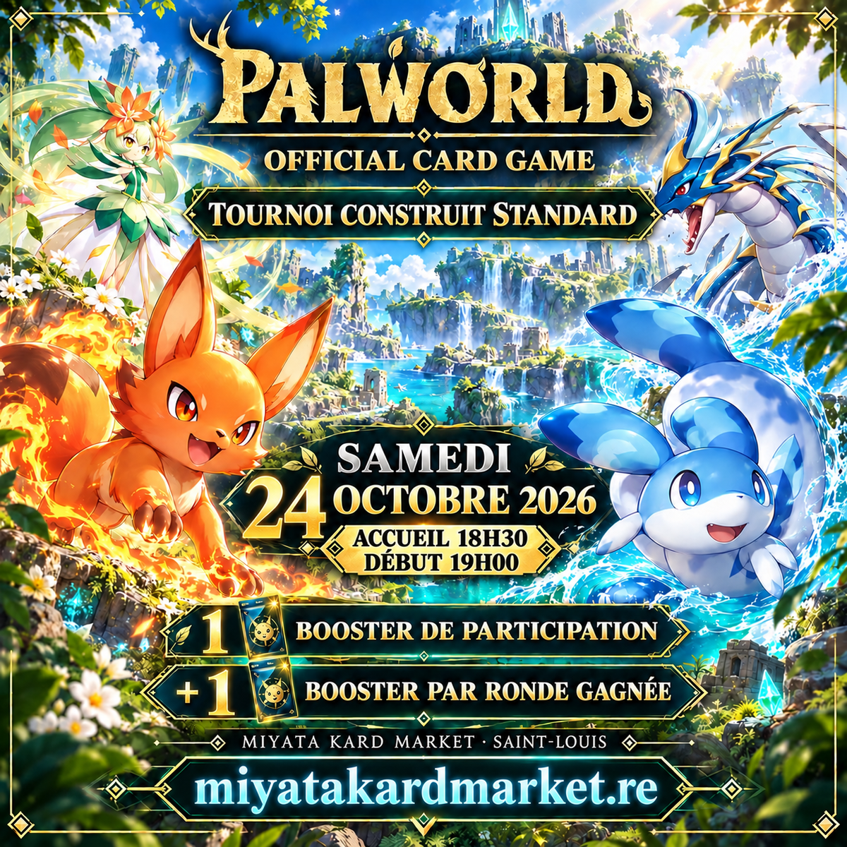 Palworld Official Card Game - Tournoi Construit Standard - Samedi 24 Octobre 2026 à 18h30