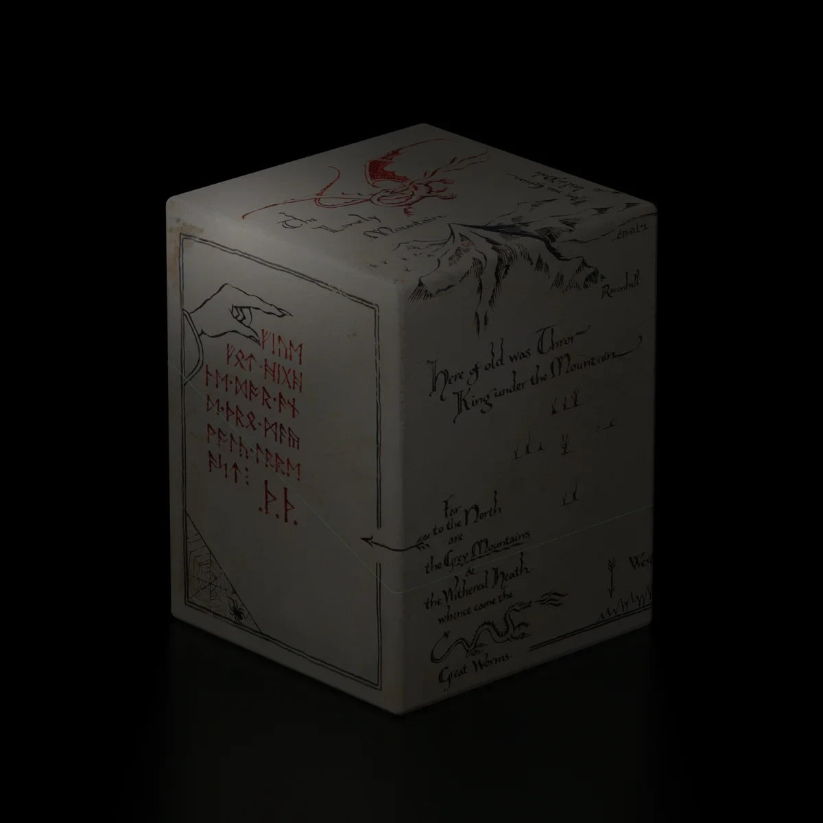 Ultimate Guard - Boulder Deck Case 100+ - The Hobbit - Thror's Map (Glow in the Dark)