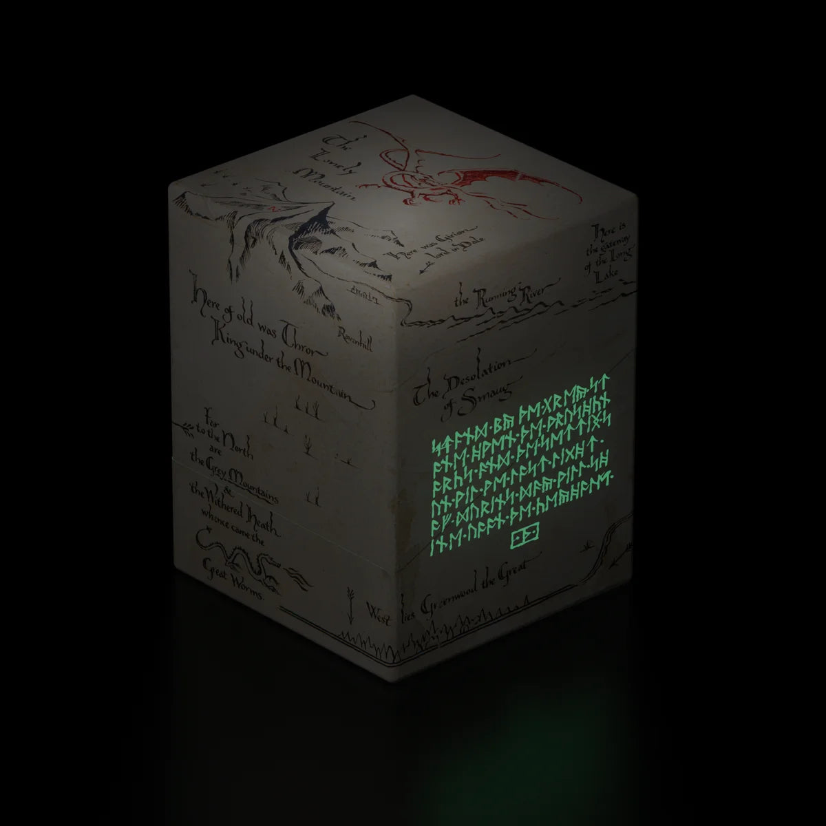 Ultimate Guard - Boulder Deck Case 100+ - The Hobbit - Thror's Map (Glow in the Dark)