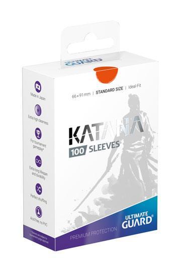 Katana Orange - Ultimate Guard 100 protège-cartes - Sleeves Standard