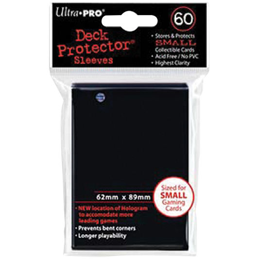 Ultra PRO : 60 Sleeves Japonais Noir - Sleeves Small