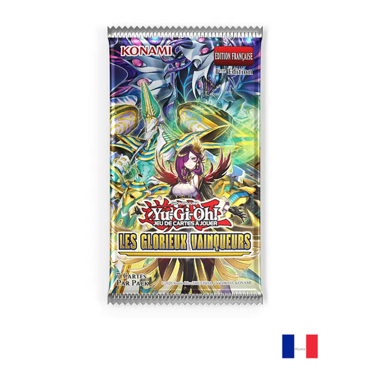 Booster - Les Glorieux Vainqueurs - Yu-Gi-Oh! - Français — 1 booster individuel scellé — drapeau français Miyata