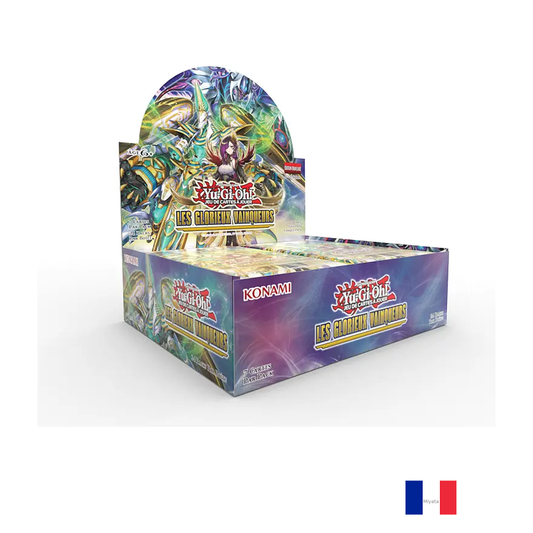 Boîte de 24 Boosters - Les Glorieux Vainqueurs - Yu-Gi-Oh! - Français — 1 display scellé de 24 boosters — drapeau français Miyata