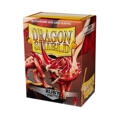 Dragon Shield 100 Sleeves Standard Ruby Matte