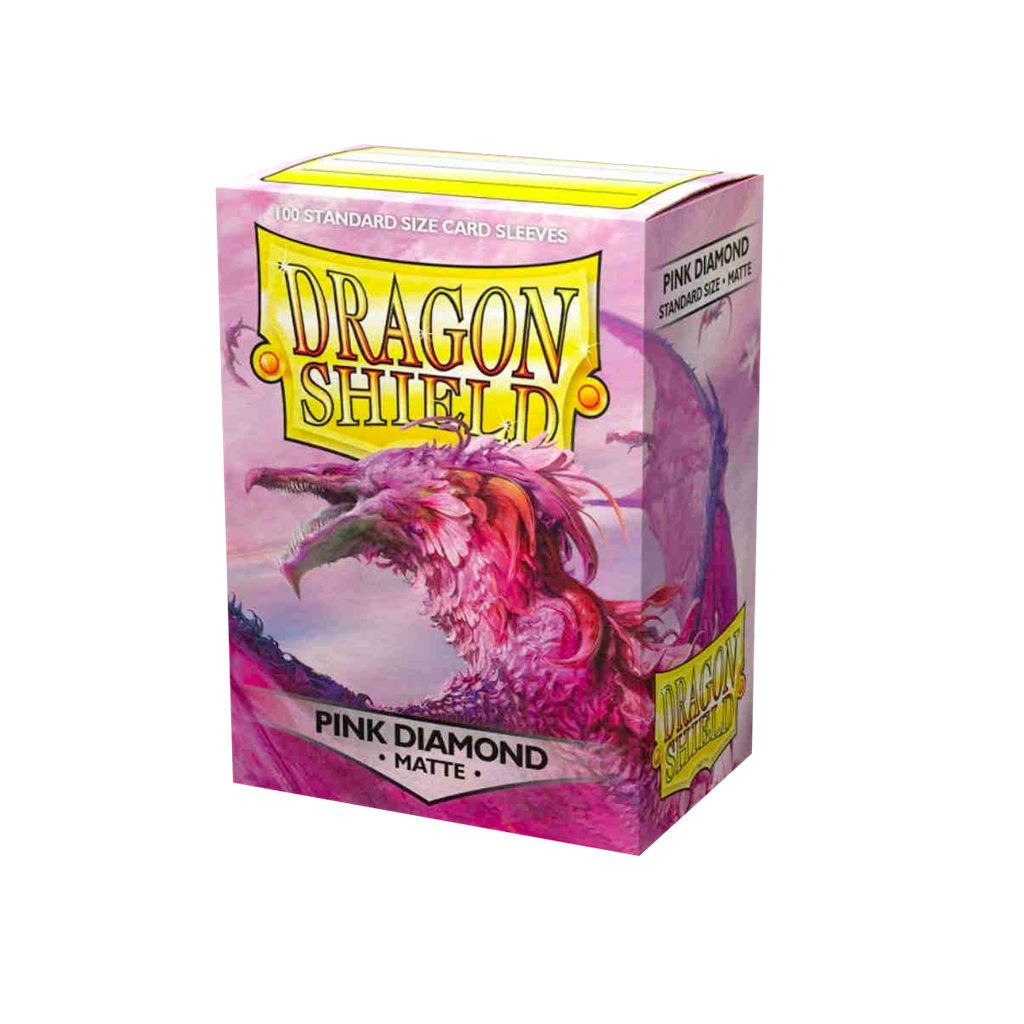 Dragon Shield 100 Sleeves Standard Pink Diamond Matte