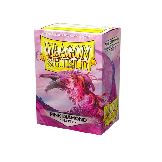 Dragon Shield 100 Sleeves Standard Pink Diamond Matte