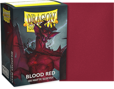 Dragon Shield 100 Sleeves Standard Blood Red Matte