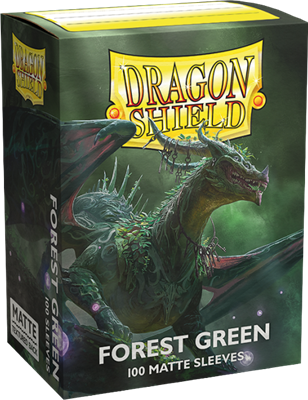 Dragon Shield 100 Sleeves Standard Forest Green Matte