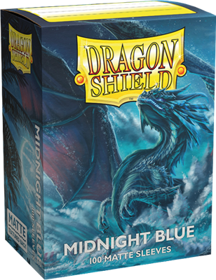 Dragon Shield 100 Sleeves Standard Midnight Blue Matte