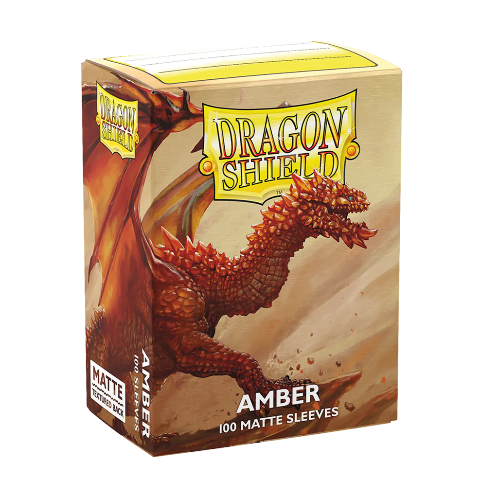 Dragon Shield 100 Sleeves Standard Amber Matte