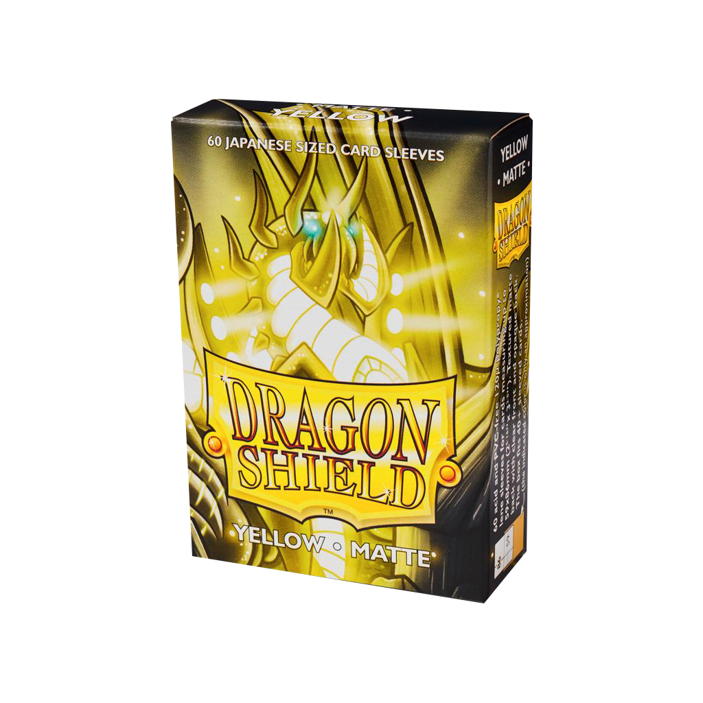 Dragon Shield 60 Sleeves Small Yellow Matte