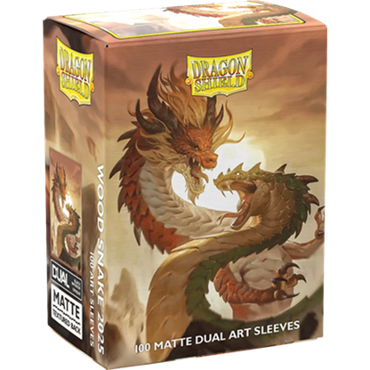 Dragon Shield 100 Matte Dual Art Sleeves Standard Wood Snake